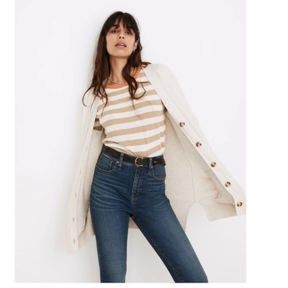Madewell Miller Cardigan Sweater Women’s XXS Beige NWOT - Picture 1 of 5